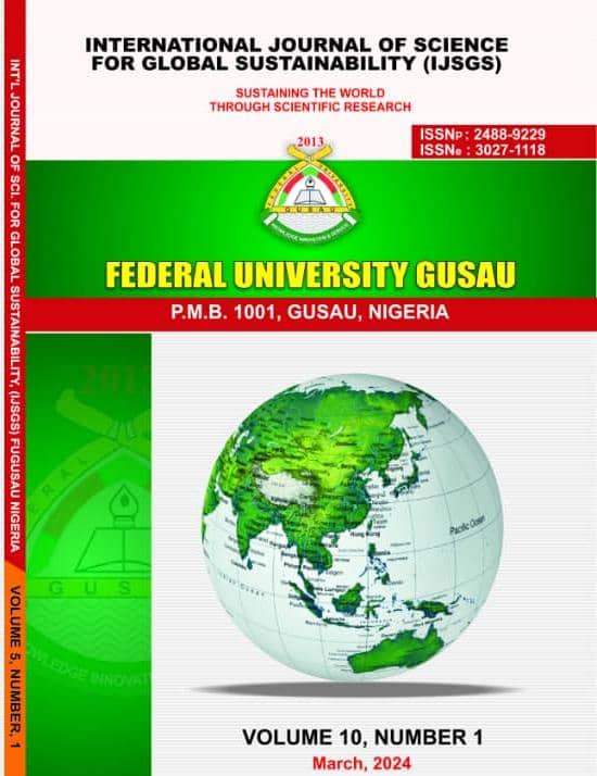 					View Vol. 10 No. 1 (2024): INTERNATIONAL JOURNAL OF SCIENCE FOR GLOBAL SUSTAINABILITY
				