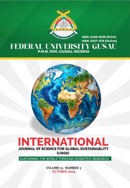 					View Vol. 11 No. 3 (2025): INTERNATIONAL JOURNAL OF SCIENCE FOR GLOBAL SUSTAINABILITY
				